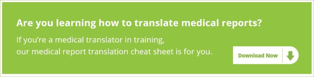 Are you learning how to translate medical reports