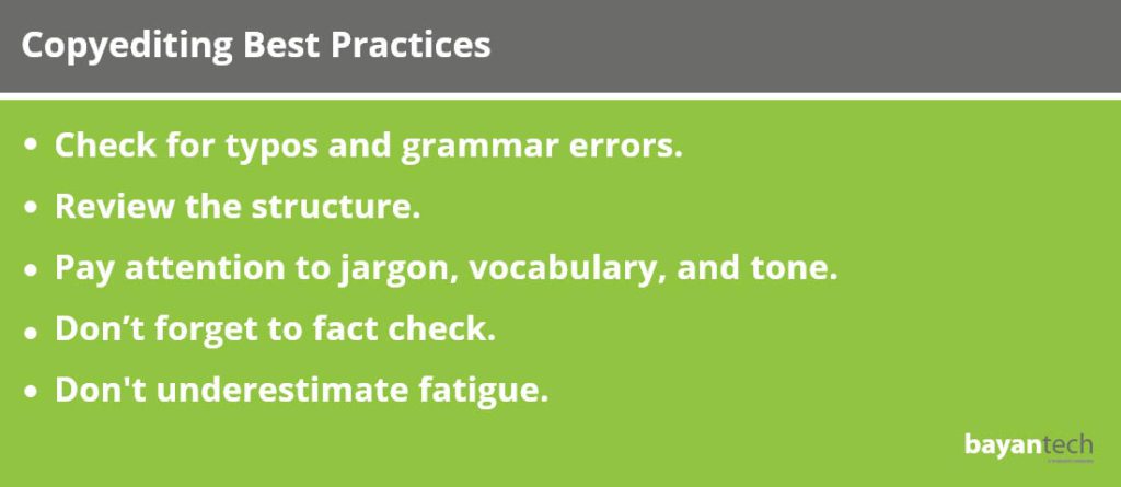 Copyediting Best Practices