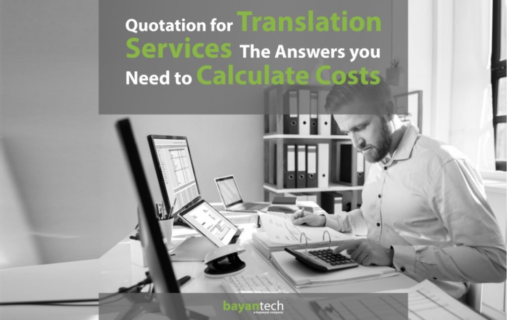 Quotation for Translation Services The Answers you Need to Calculate