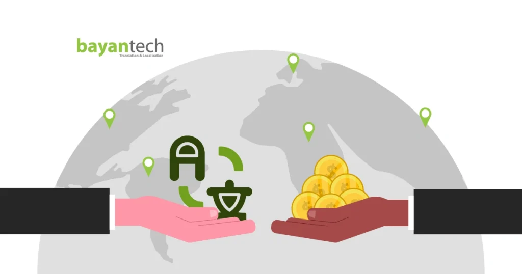 2. Bayantech branding emphasizing its global leadership in blockchain technology and the importance of localization metrics.