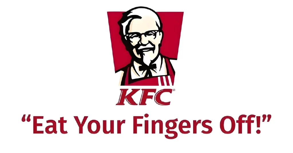 KFC's slogan misstep in China: "Eat your fingers," a humorous translation error from "Finger-lickin' good."