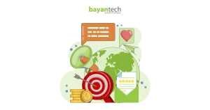 A digital illustration of a team working collaboratively on global map elements, representing the core concept and planning phase of a successful localization strategy for international business expansion.