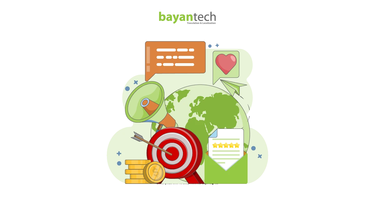 A digital illustration of a team working collaboratively on global map elements, representing the core concept and planning phase of a successful localization strategy for international business expansion.