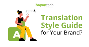 A digital illustration of professionals collaborating on brand rules and language consistency, representing the foundation of a comprehensive translation style guide for global localization.