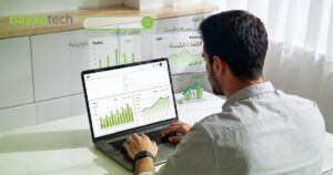 Arabic localization SEO analysis showing Arabic search terms, traffic charts, keyword ranking, and multilingual search performance.