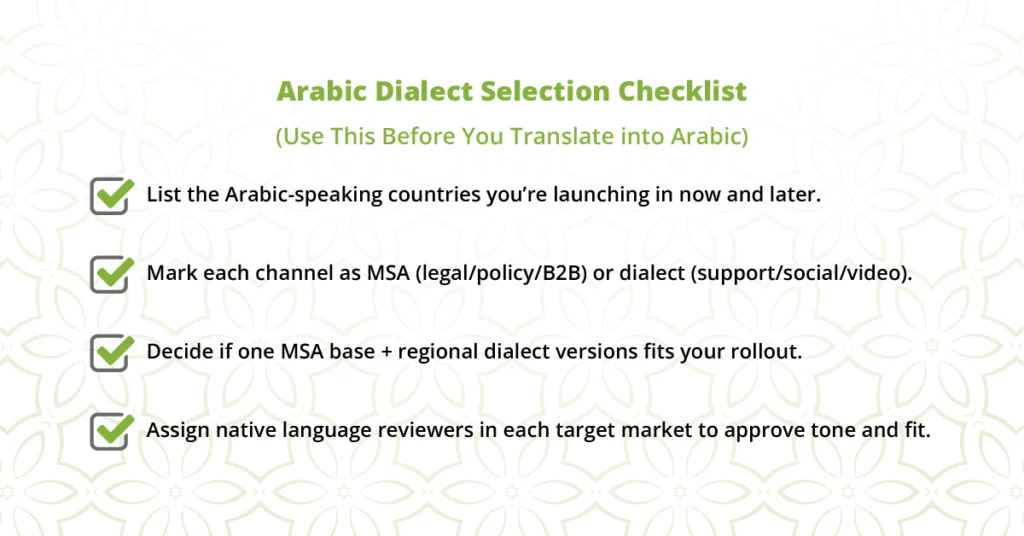 Arabic Dialects
