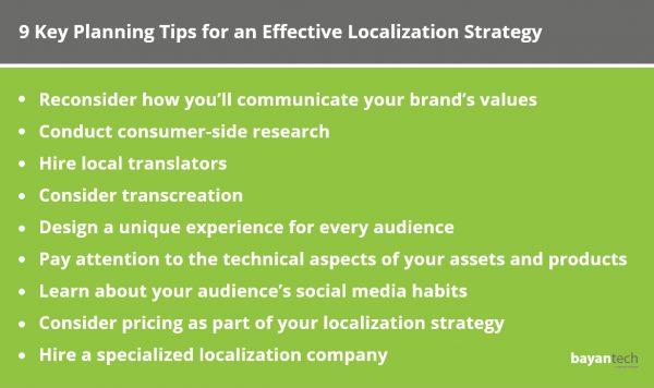 9 Key Planning Tips for an Effective Localization Strategy