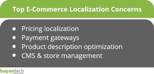 Top E-Commerce Localization Concerns