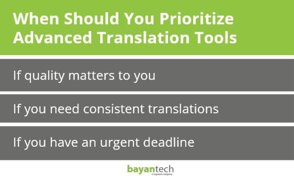 When Should You Prioritize Advanced Translation Tools