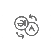 Creative adaptation arrows icon linking to bayantech marketing transcreation services